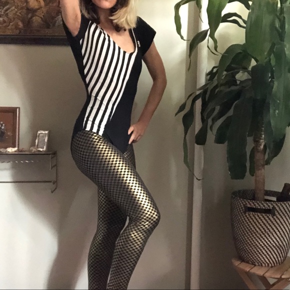 *SOLD* Vintage Striped BB Leotard - Picture 2 of 6